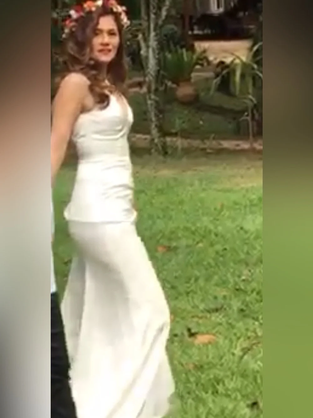 J. Crew Ivory Satin Strapless Formal Gown